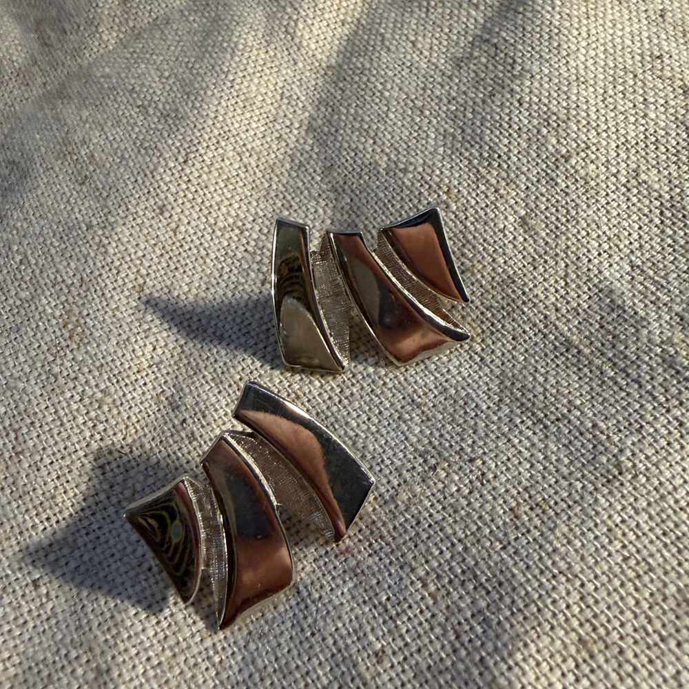 Trifari Silver Earrings